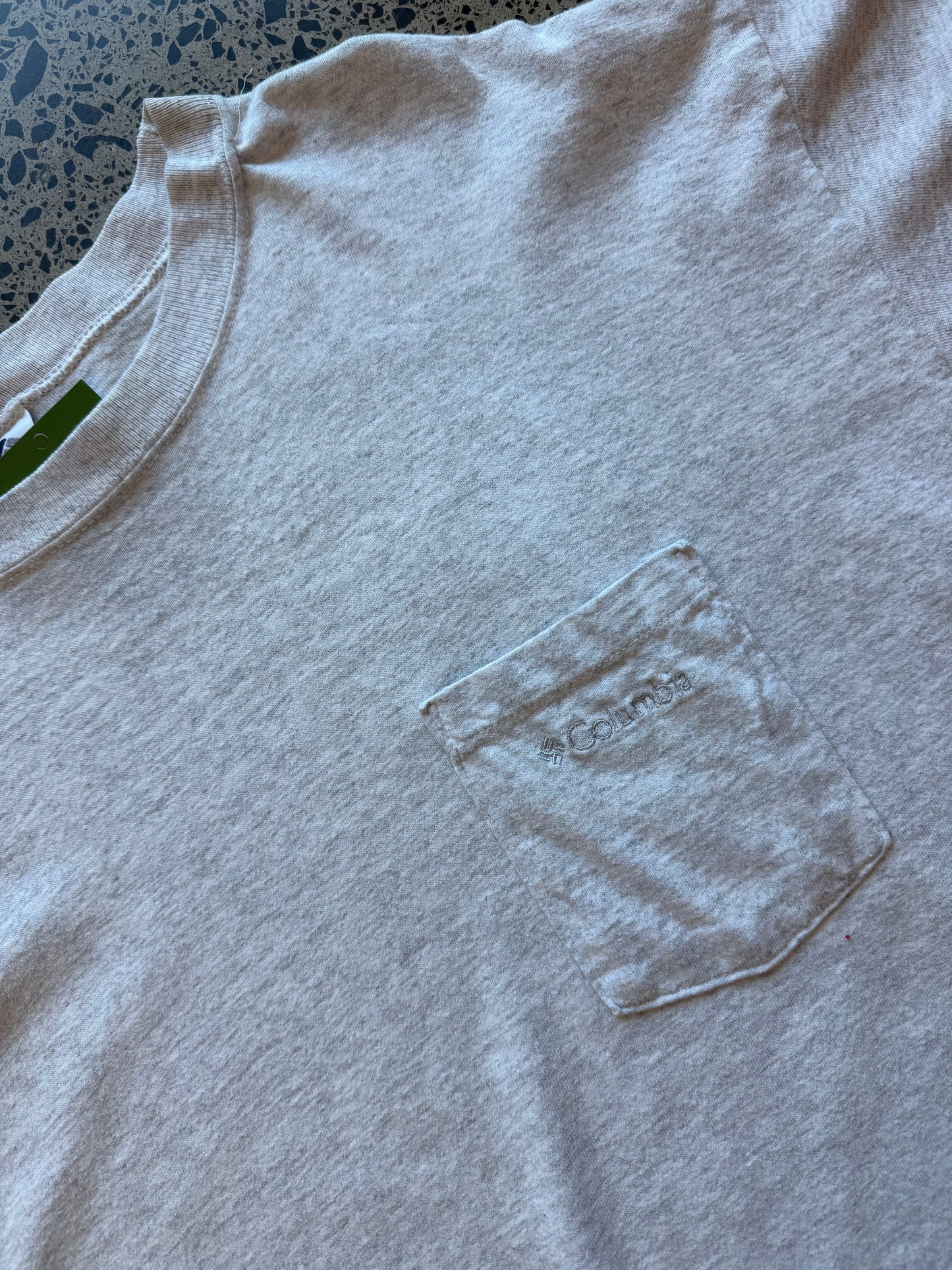 90's Columbia Blank Tee (Grey) - XL