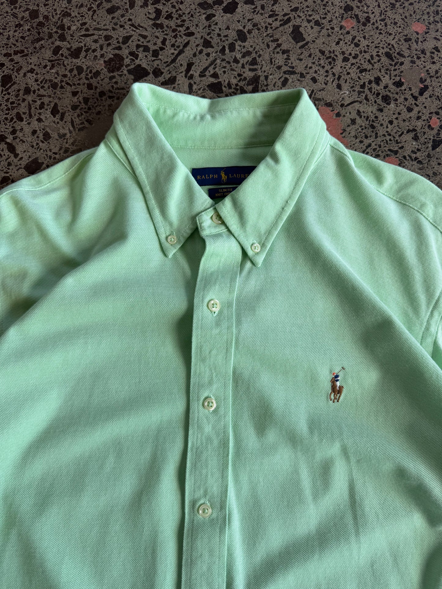 Green Button Up Ralph Lauren Shirt - 2XL
