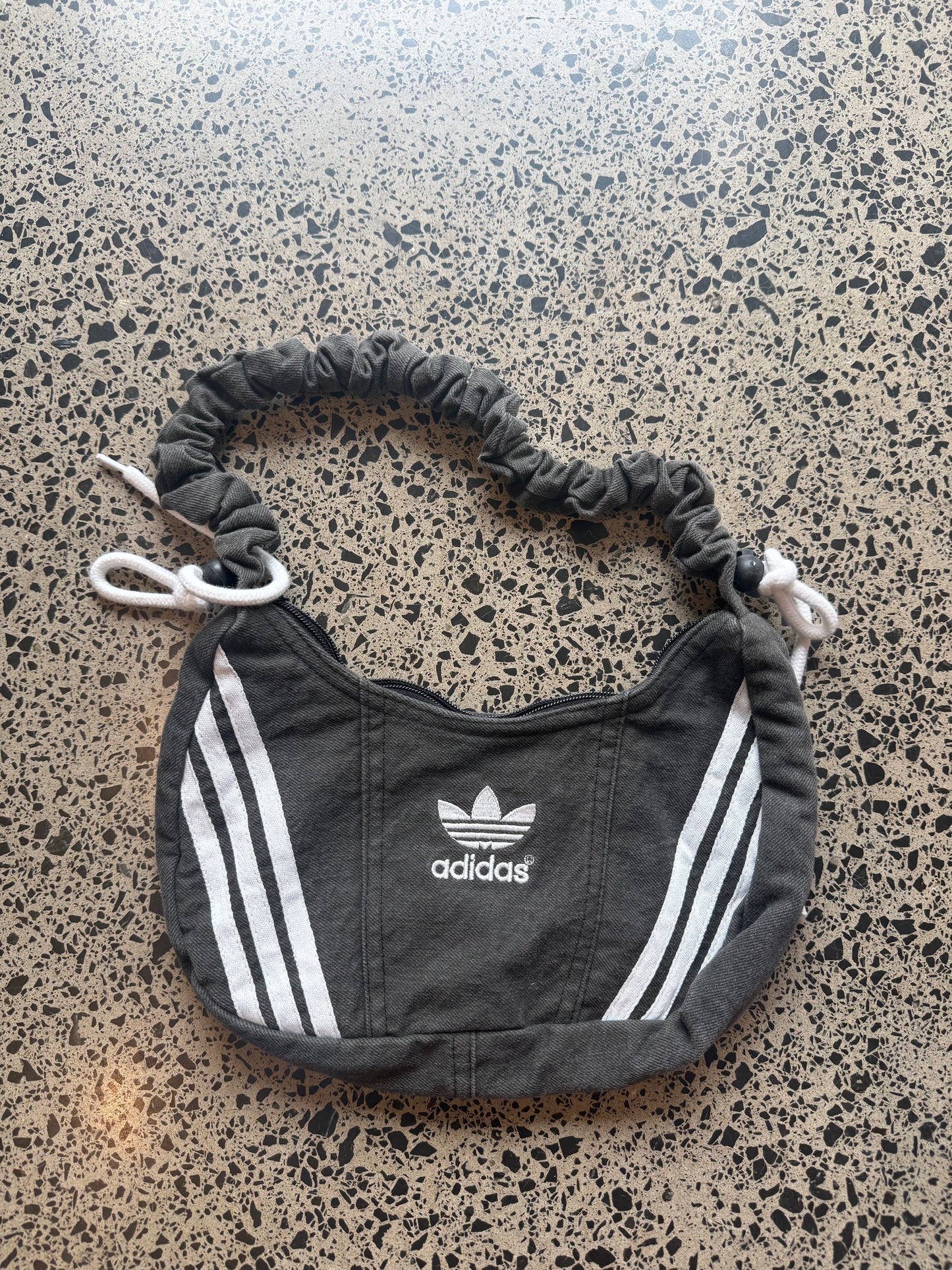 Faded Black Adidas Rework Handbag