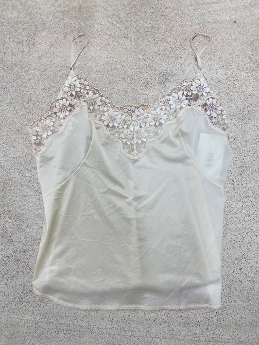 Off White colour lacey Cami