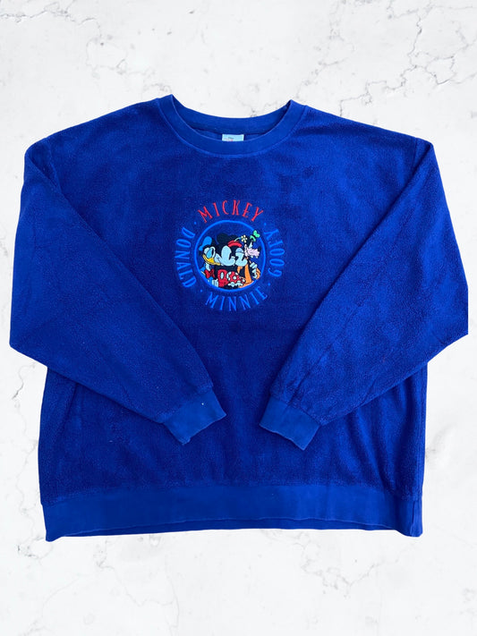 1990's Sherpa Mickey Mouse Crewneck