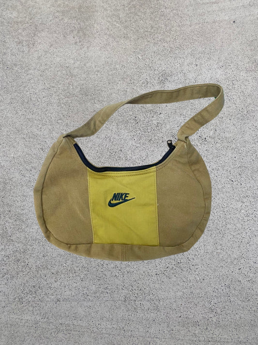 One off Nike tan and yellow handbag