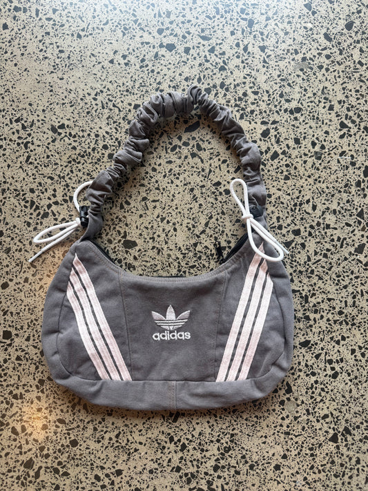 Grey Adidas Scrunchy Rework Shoulder Bag