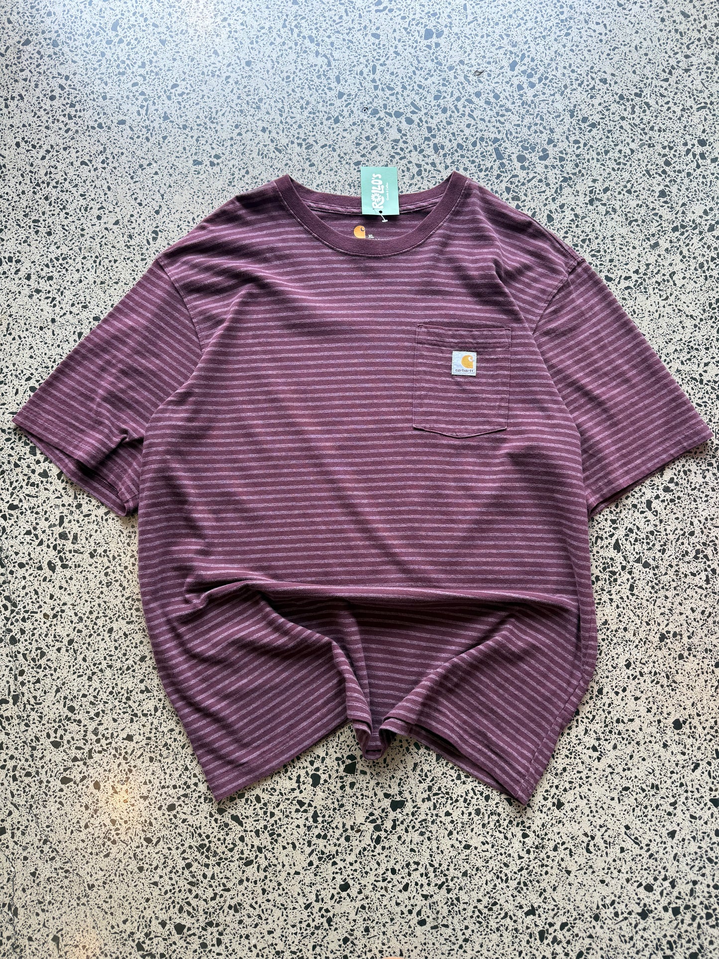 Carhartt Striped Pocket Tee - XL
