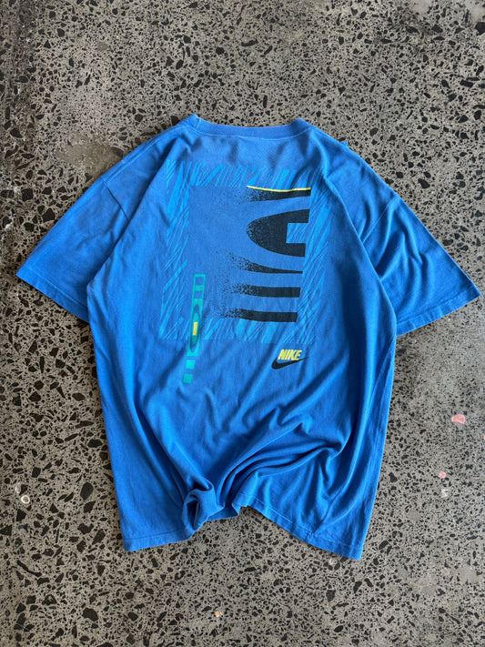 90's Blue Nike T-shirt - L
