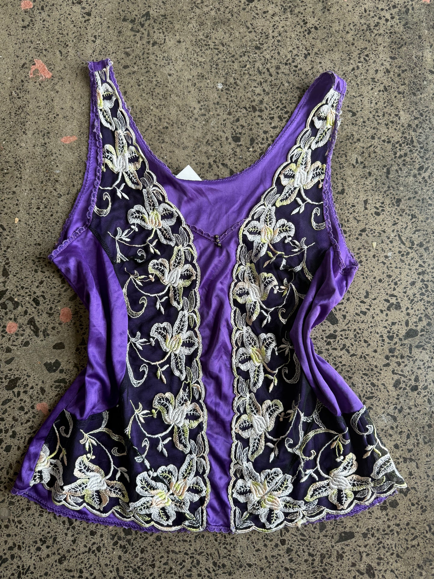 Detailed Purple Cami - M