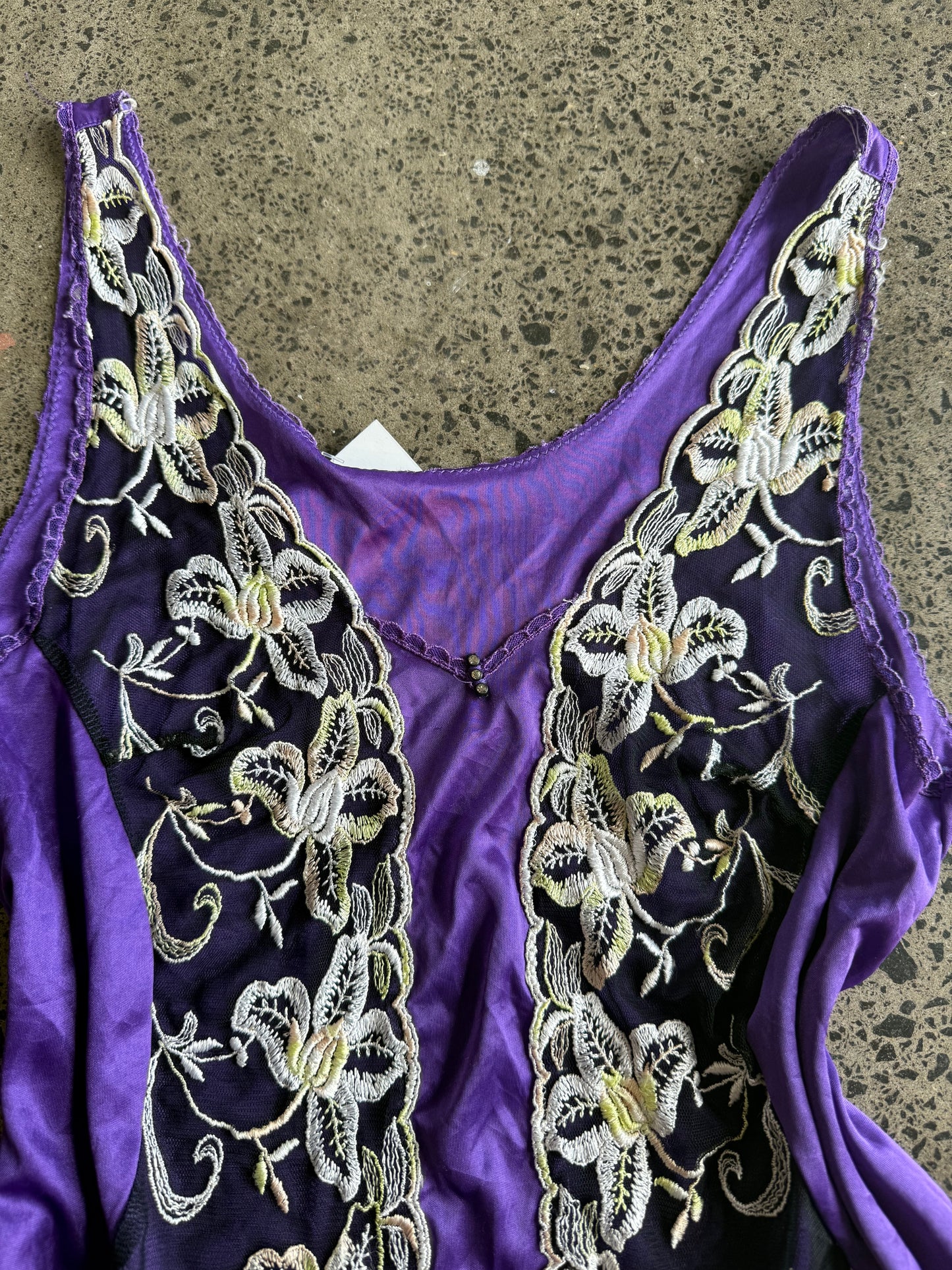 Detailed Purple Cami - M