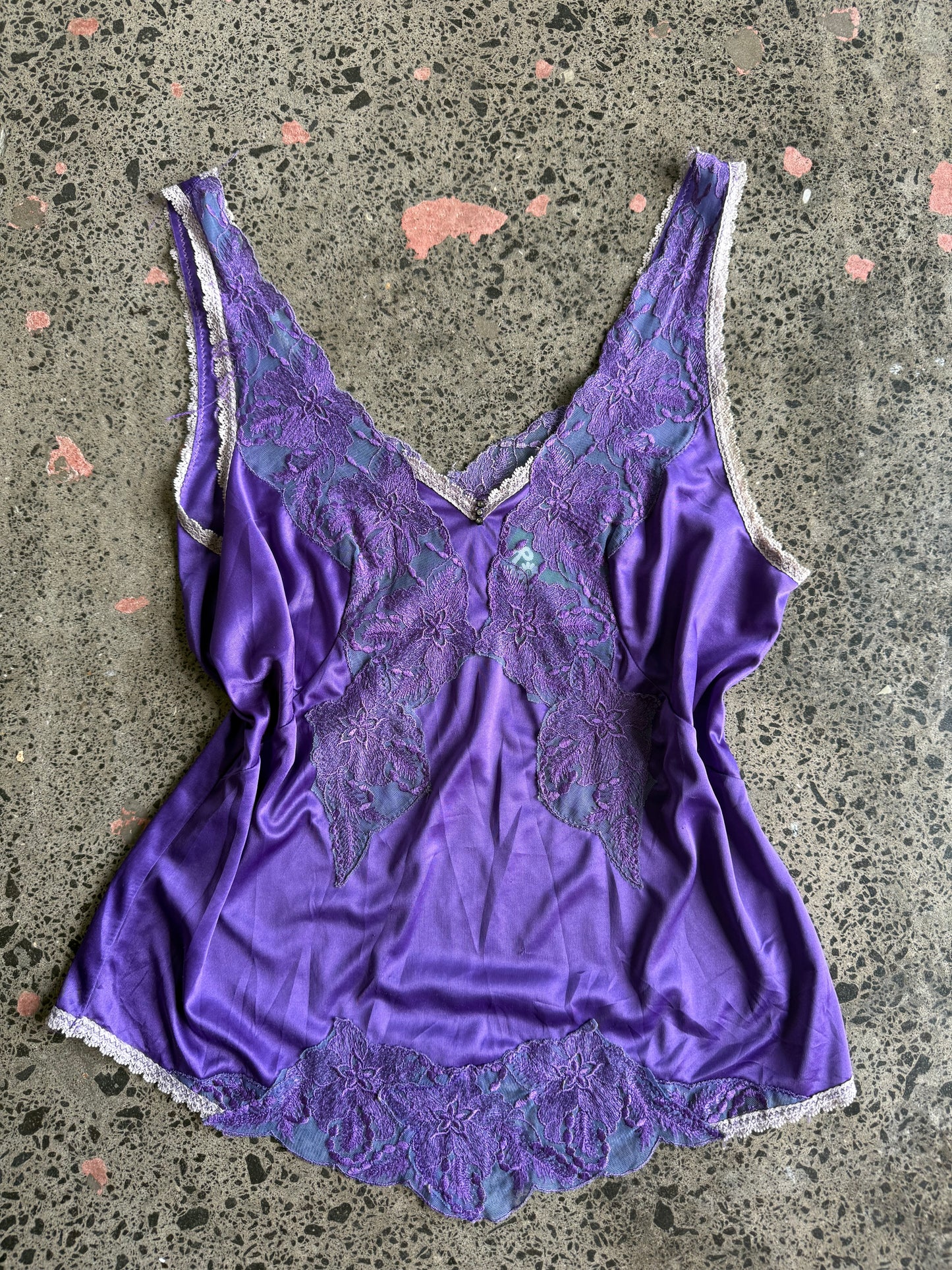 Purple Lacey Cami - S