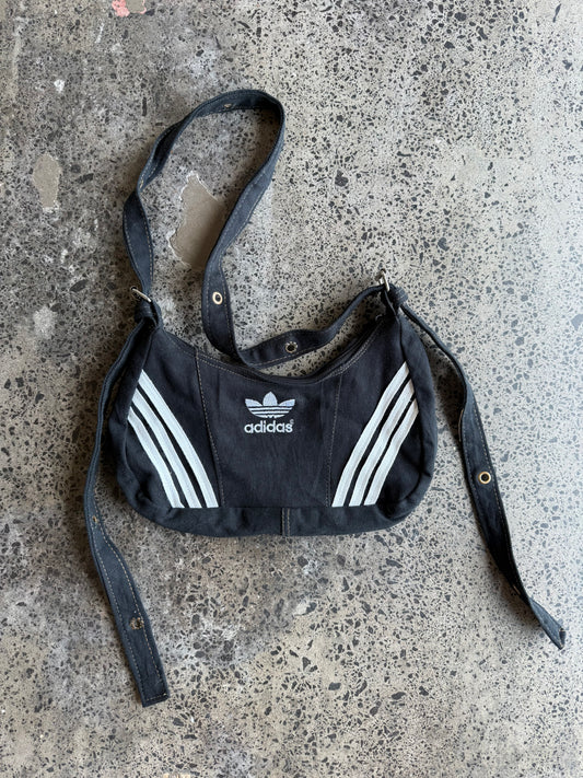 Black Denim Adidas Rework Handbag