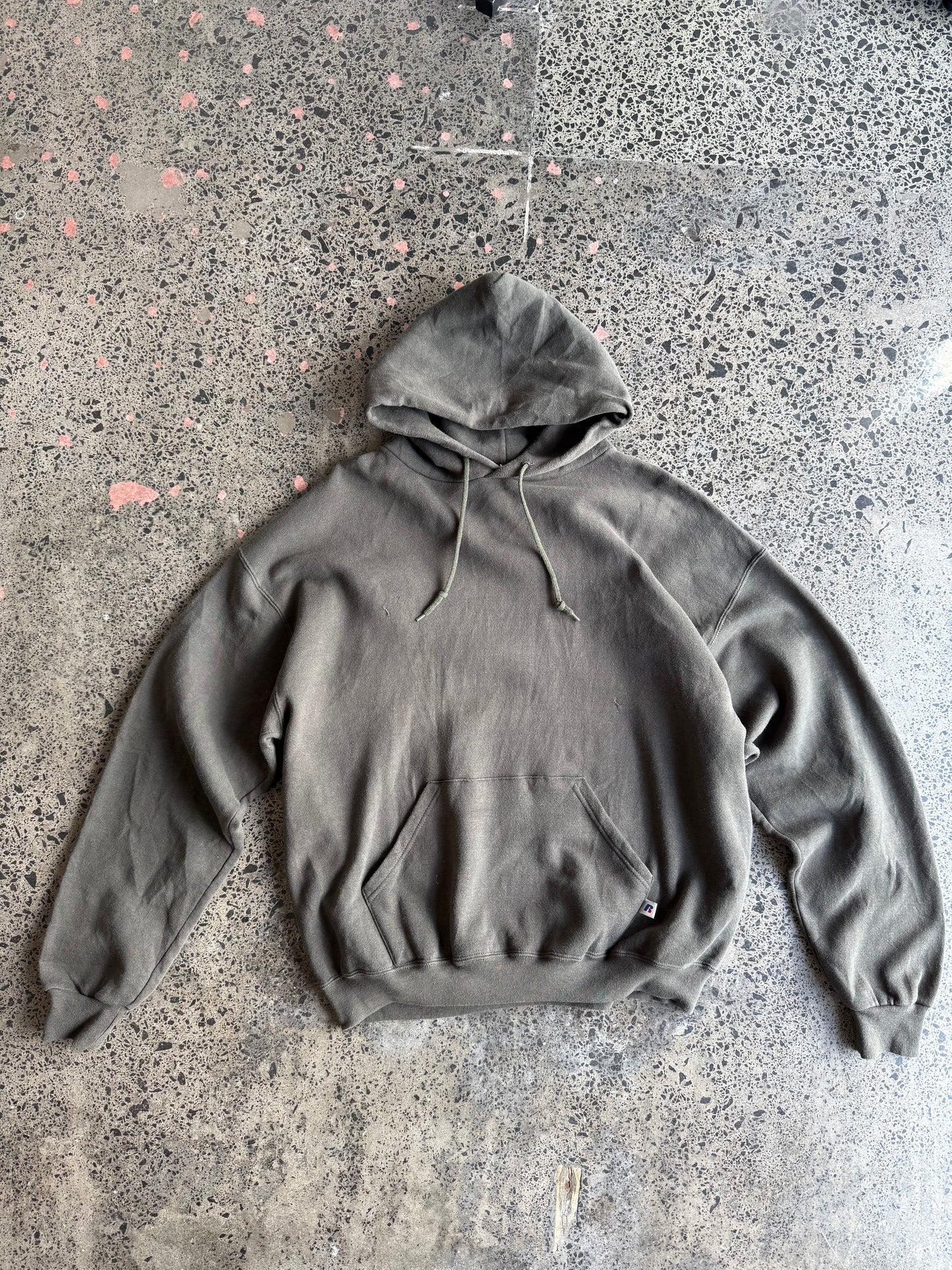 Olive Russell Blank Hoodie - XL