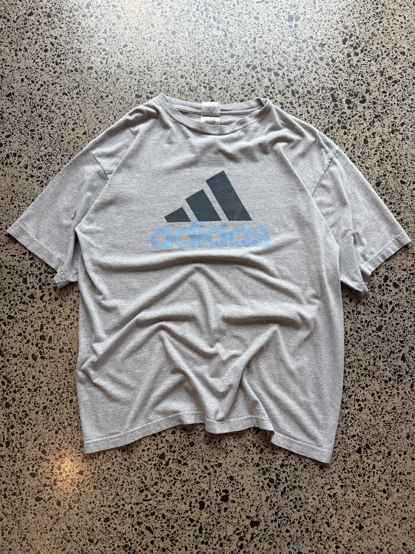 1999/2000's Adidas Logo T-Shirt - L