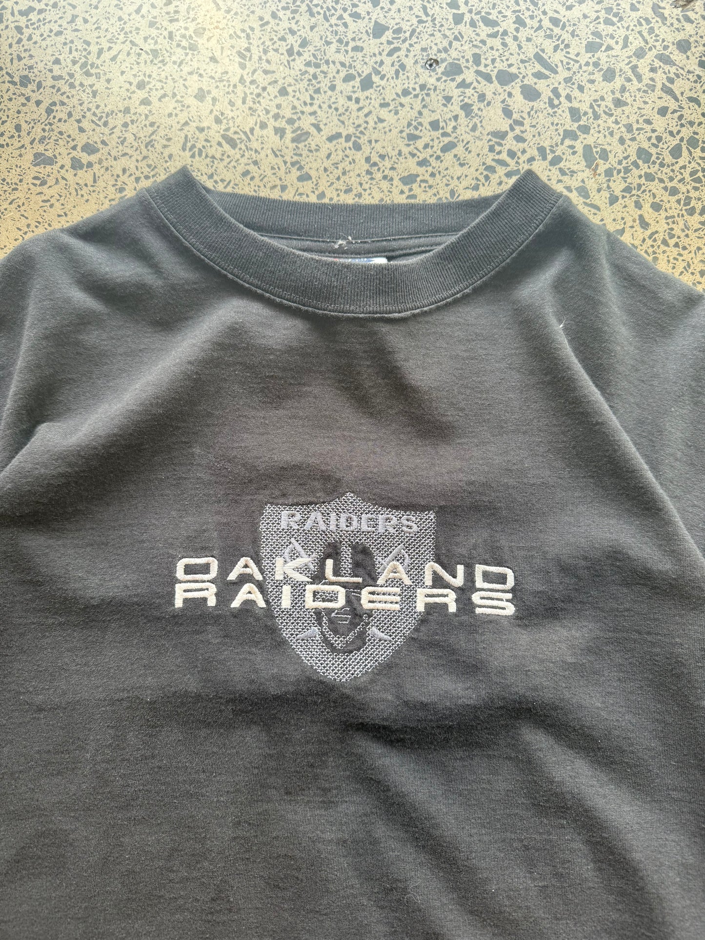 90's Las Vegas Raiders Embroidered Tee - XL
