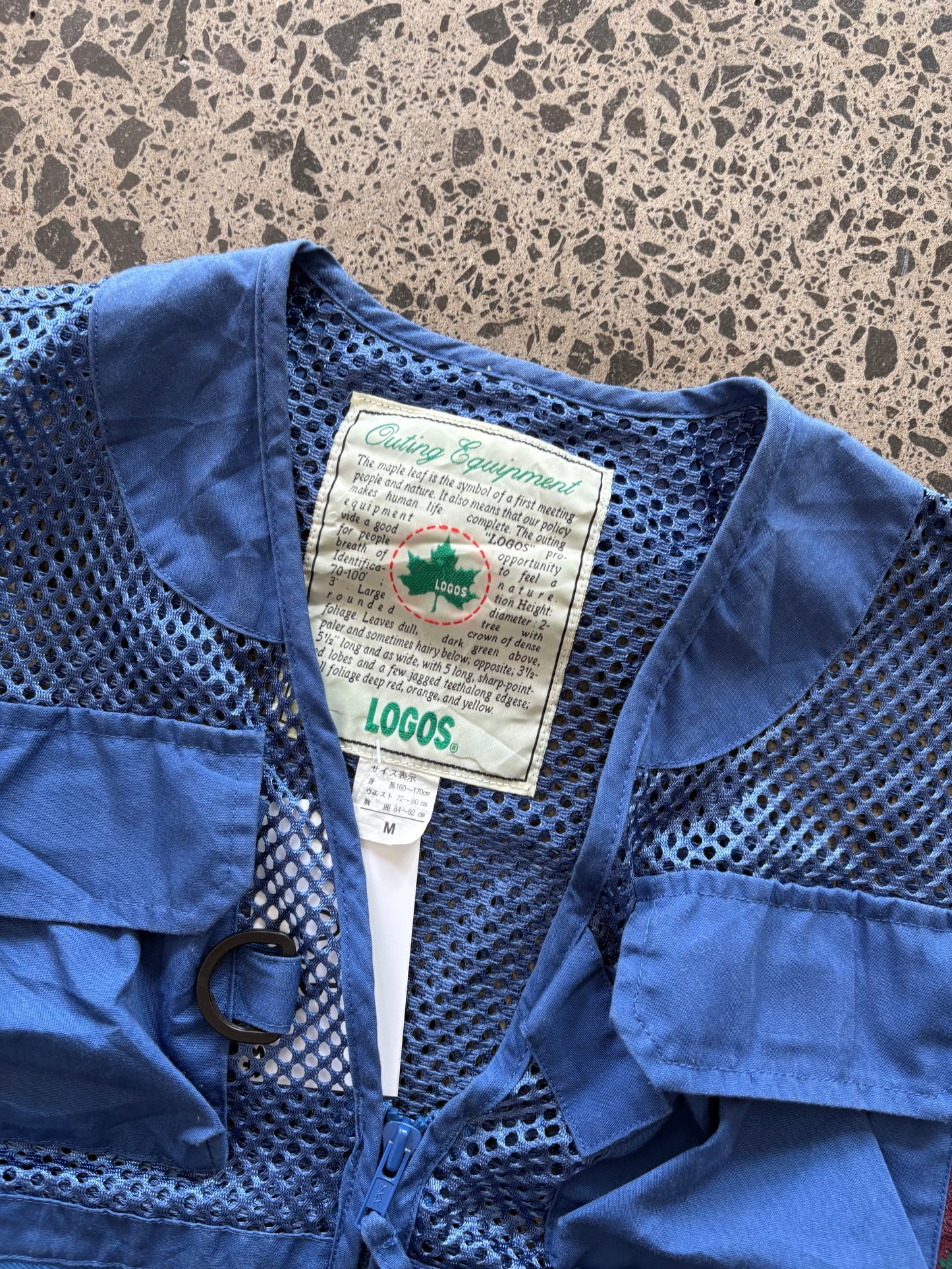 Rare Blue 'Logos' Utility Vest - M