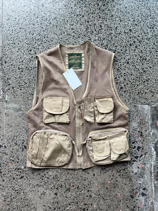 Brown Utility Vest - Small