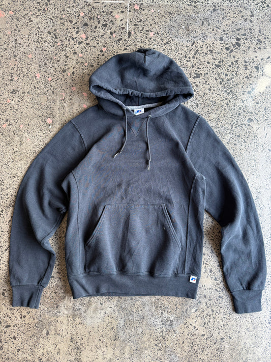 Black Russell Blank Hoody - S