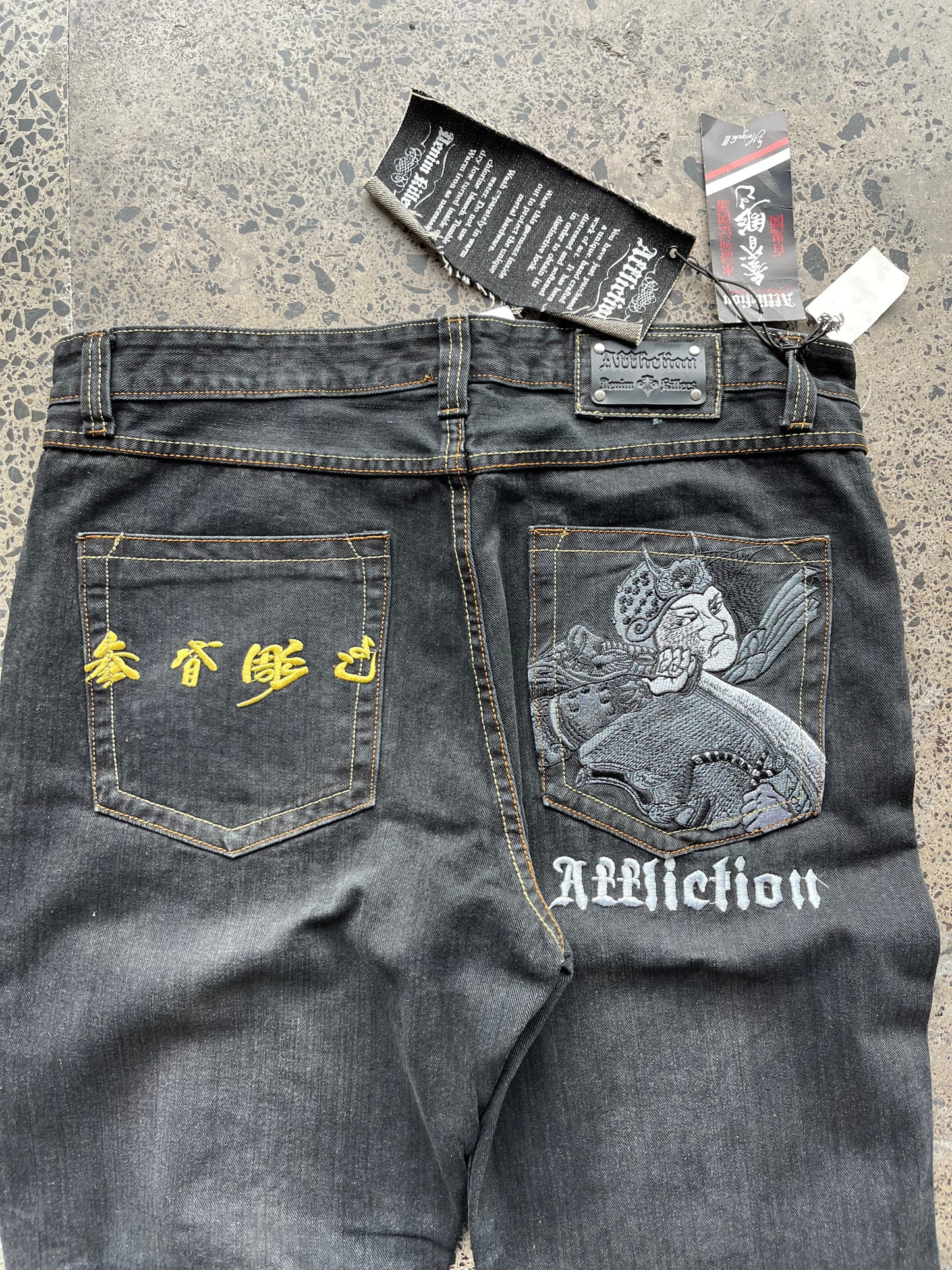 Dead stock Affliction Denim Jeans 40W x 34L