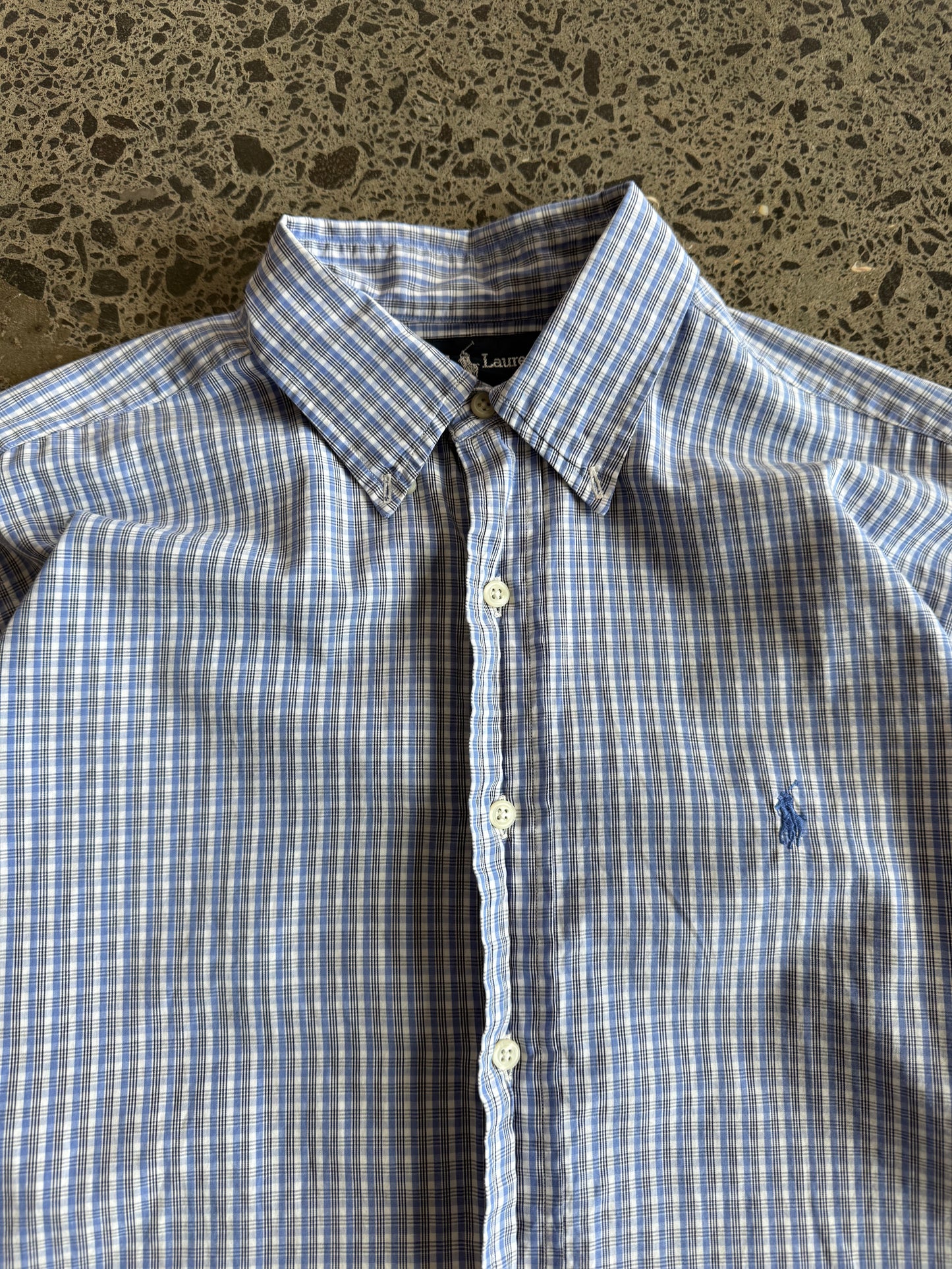 Yarmouth 100% Cotton Checkered Ralph Lauren Shirt - L