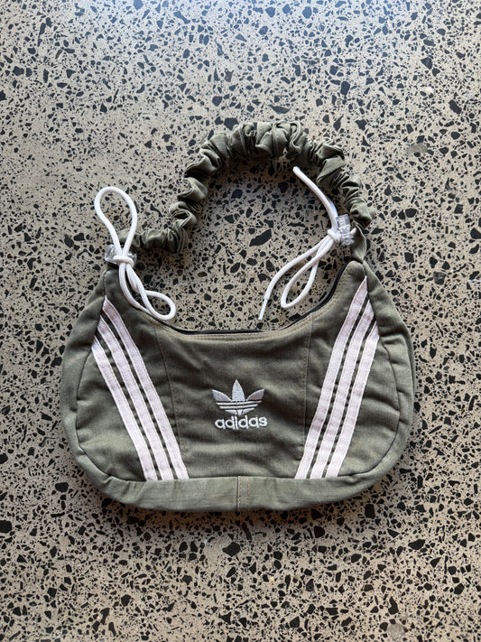 Olive Rework Adidas Scrunchy Shoulder Bag