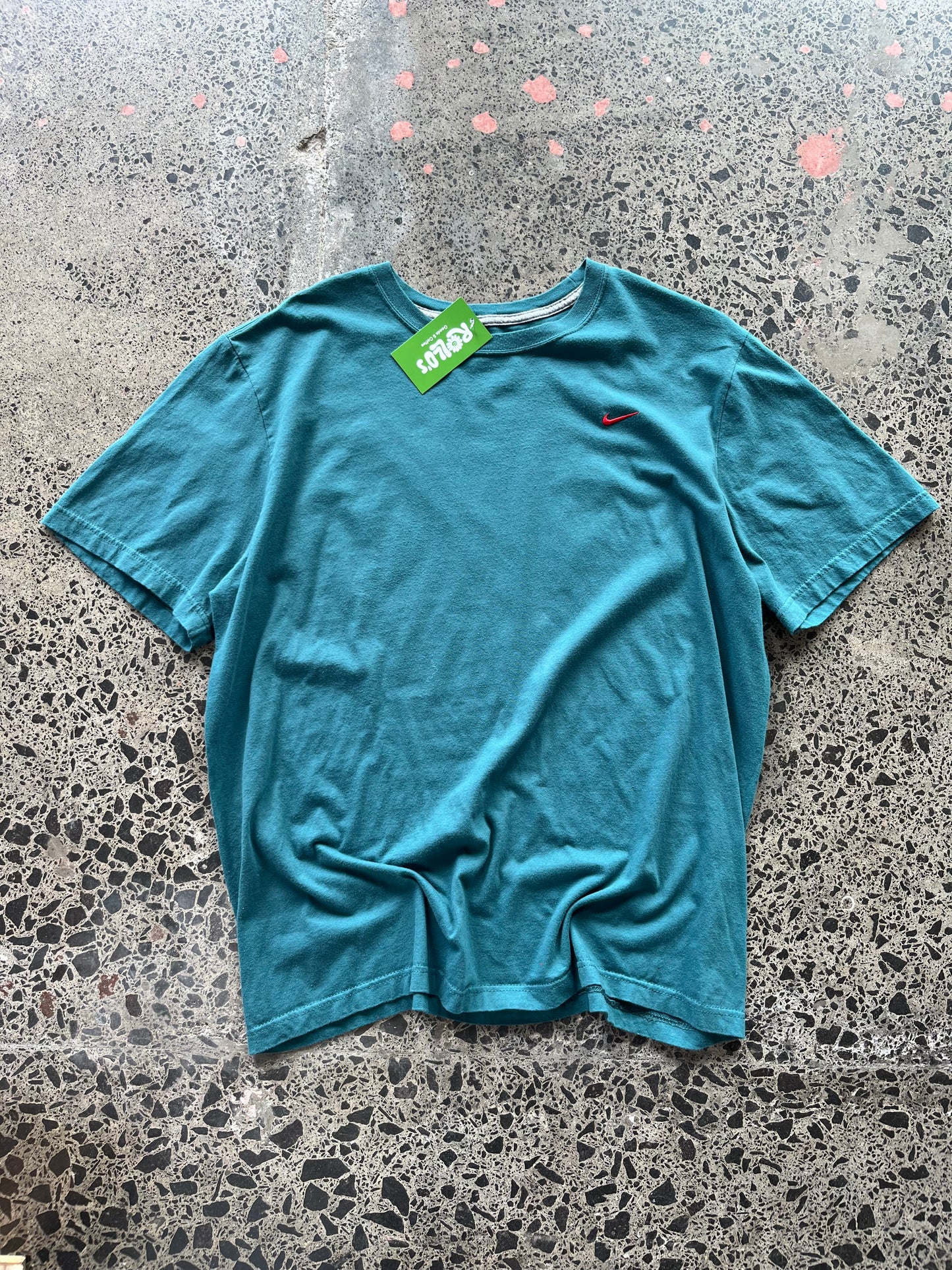 Greeny Blue 2000's Nike T-shirt - 2XL