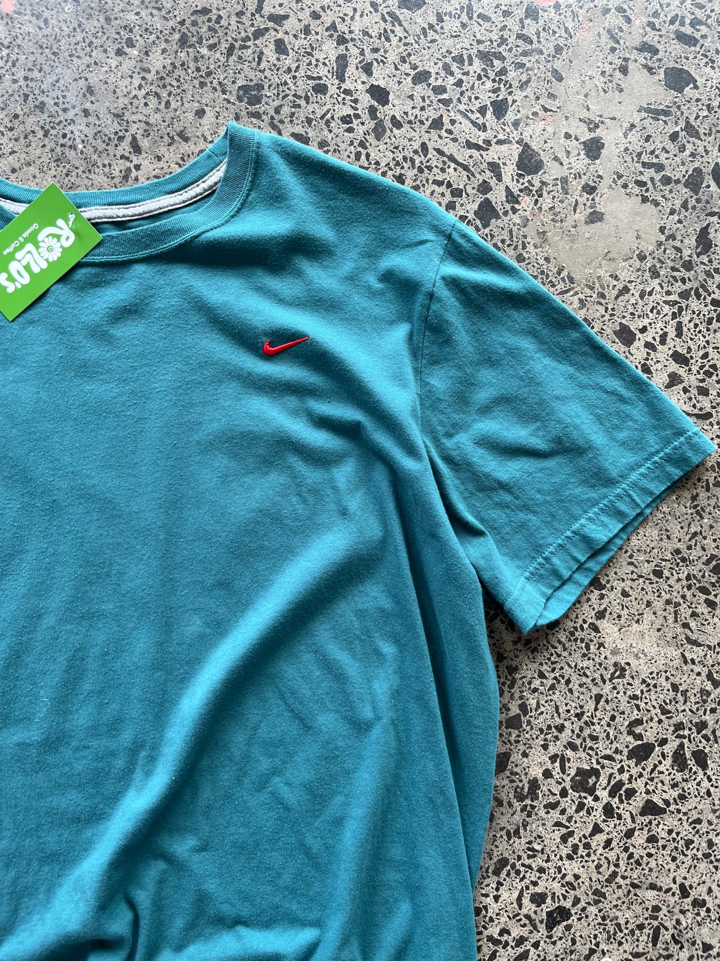 Greeny Blue 2000's Nike T-shirt - 2XL