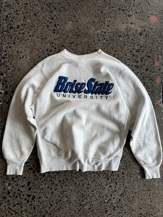 Boise State University Embroidered Crewneck - L