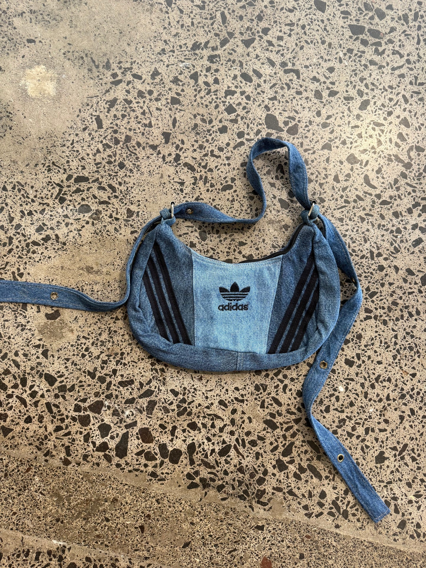 Blue Denim Adidas Rework Handbag