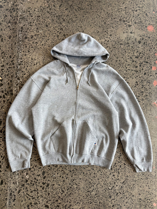 Russell Blank Zip Up Hoody - L