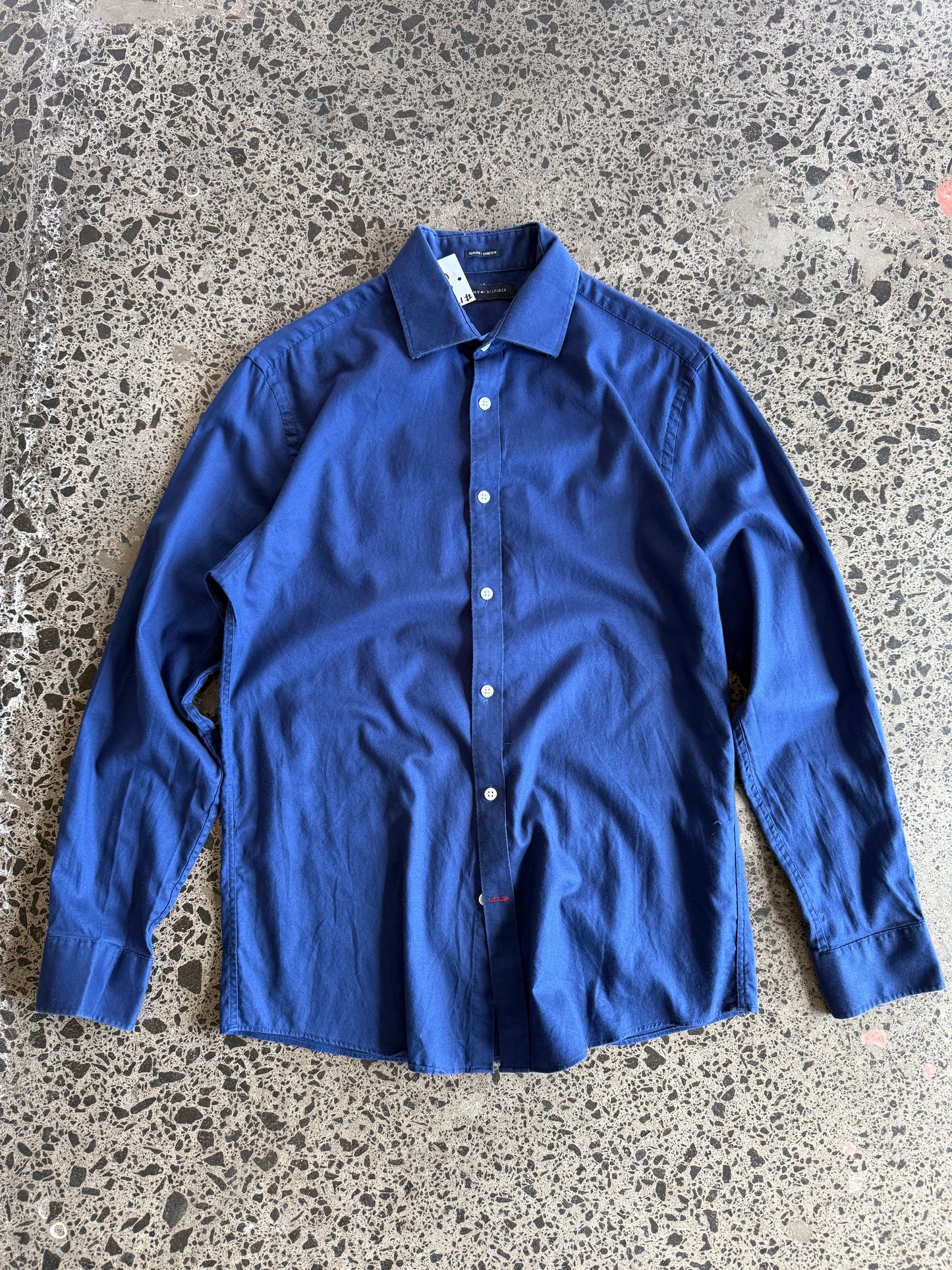 Long Sleeve Blue Tommy Hilfiger Shirt - M