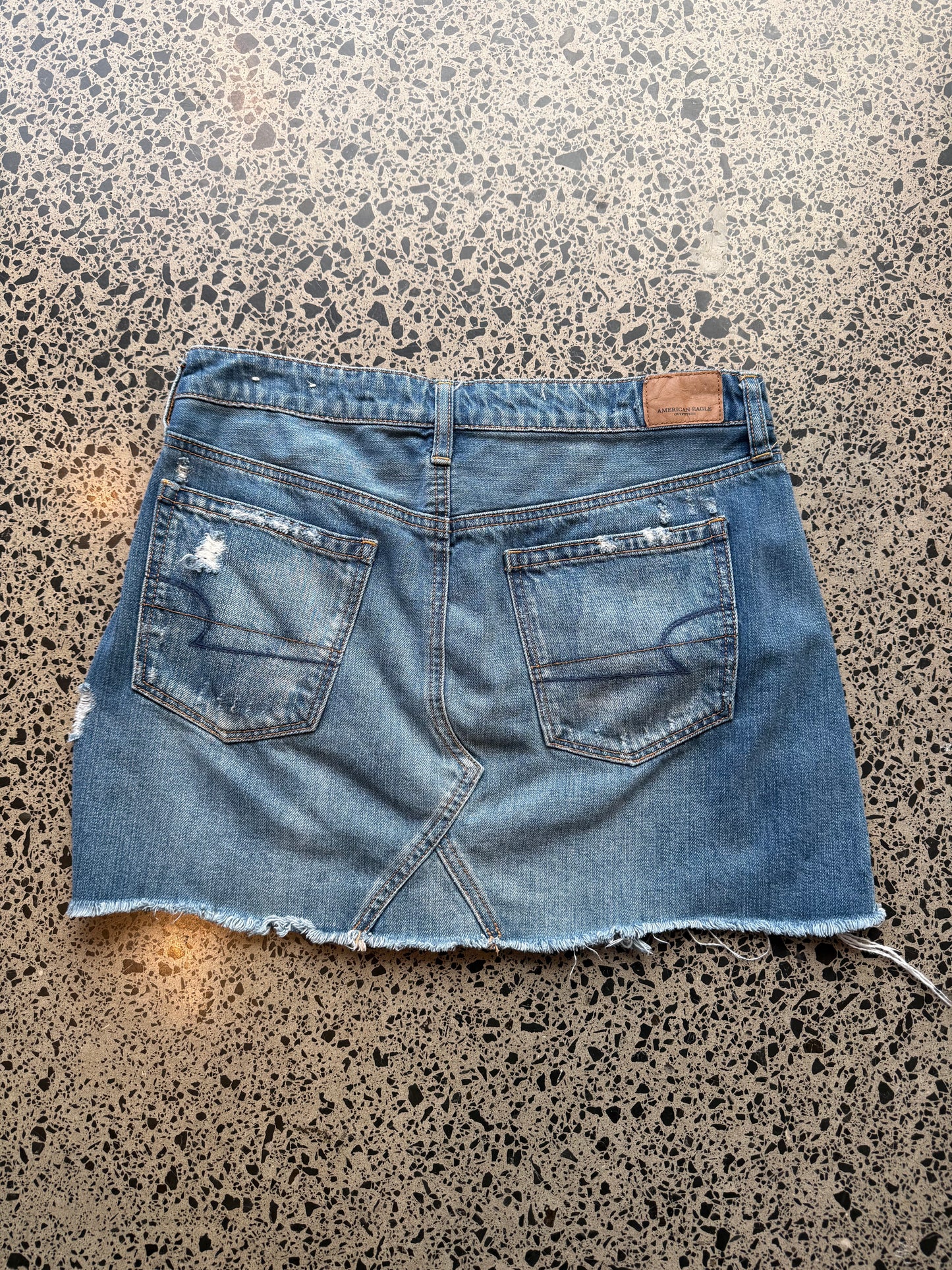 American Eagle Denim Mini Skirt - L