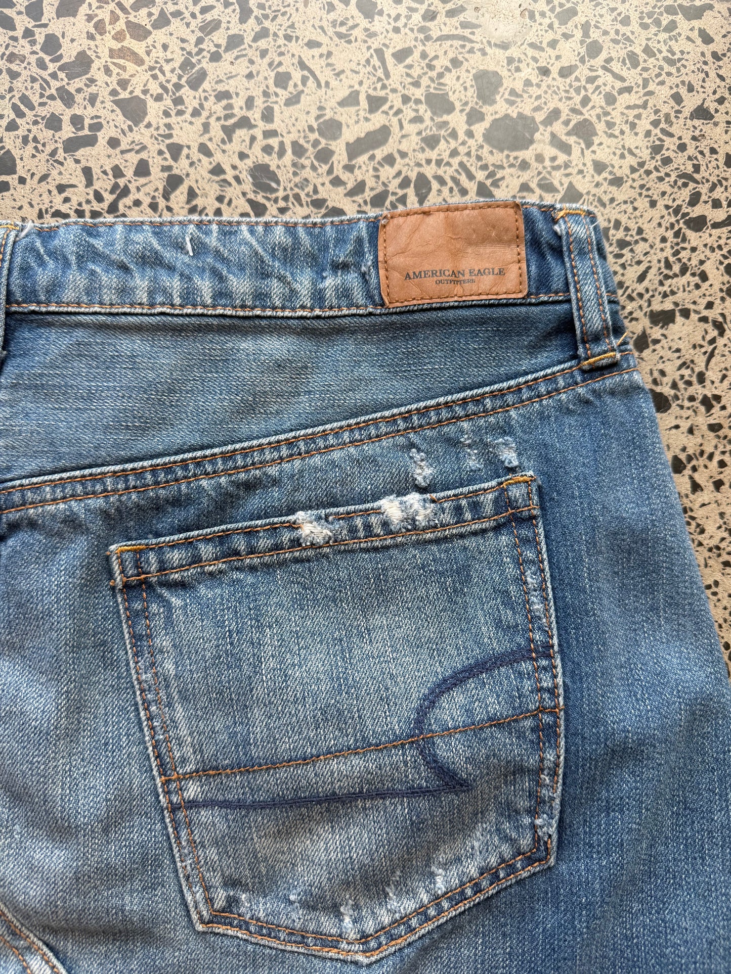 American Eagle Denim Mini Skirt - L
