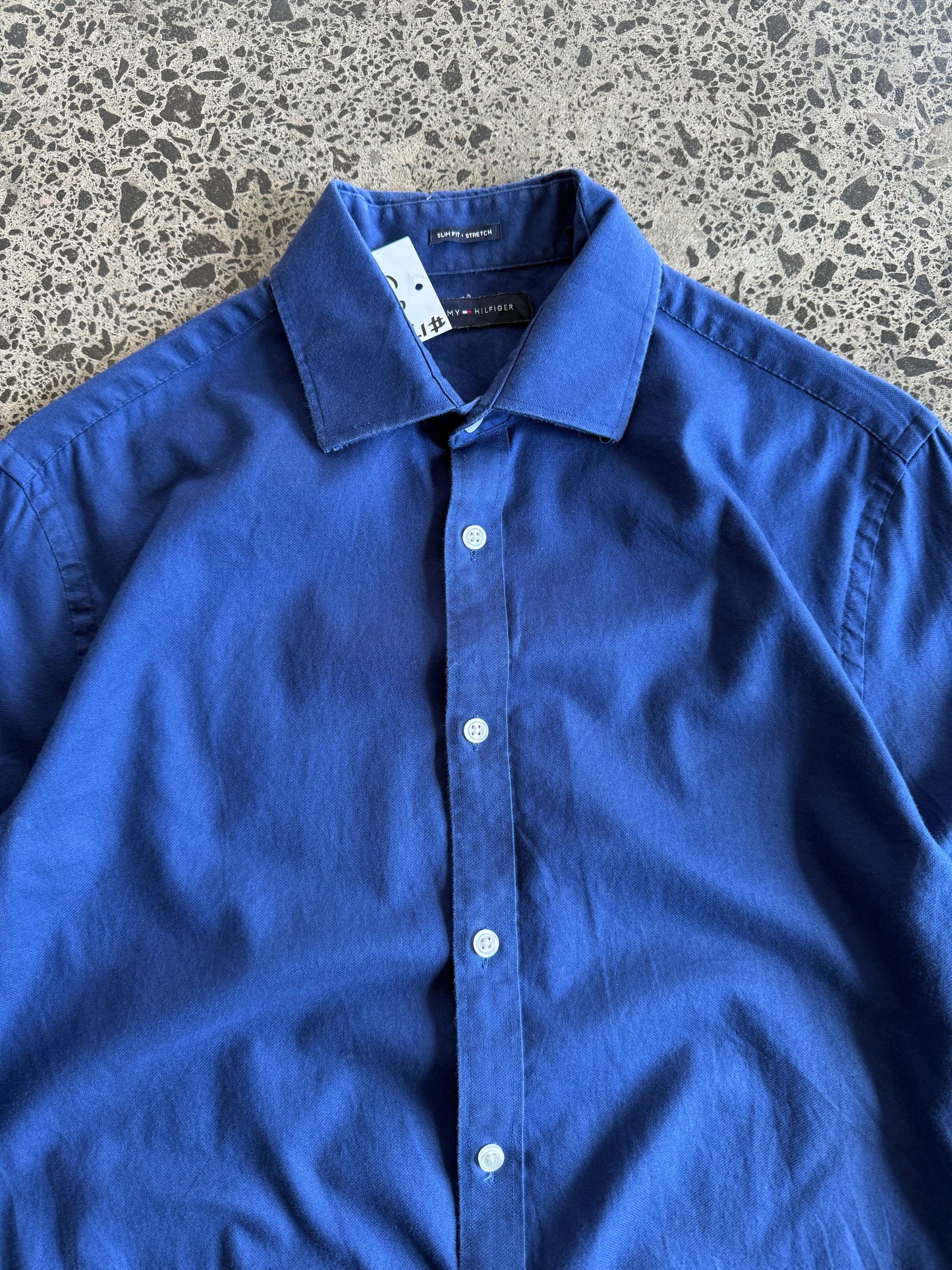 Long Sleeve Blue Tommy Hilfiger Shirt - M