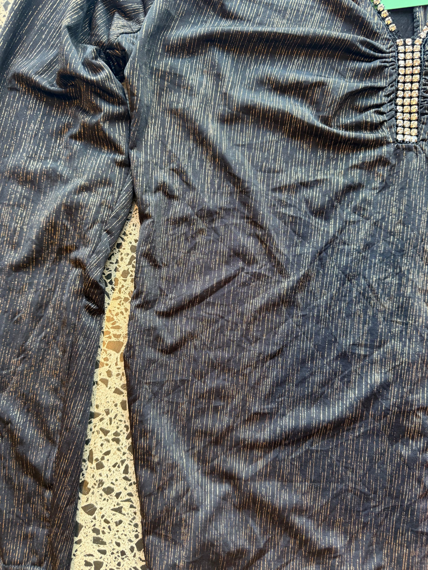 Y2K Crystal Embellished Top - M