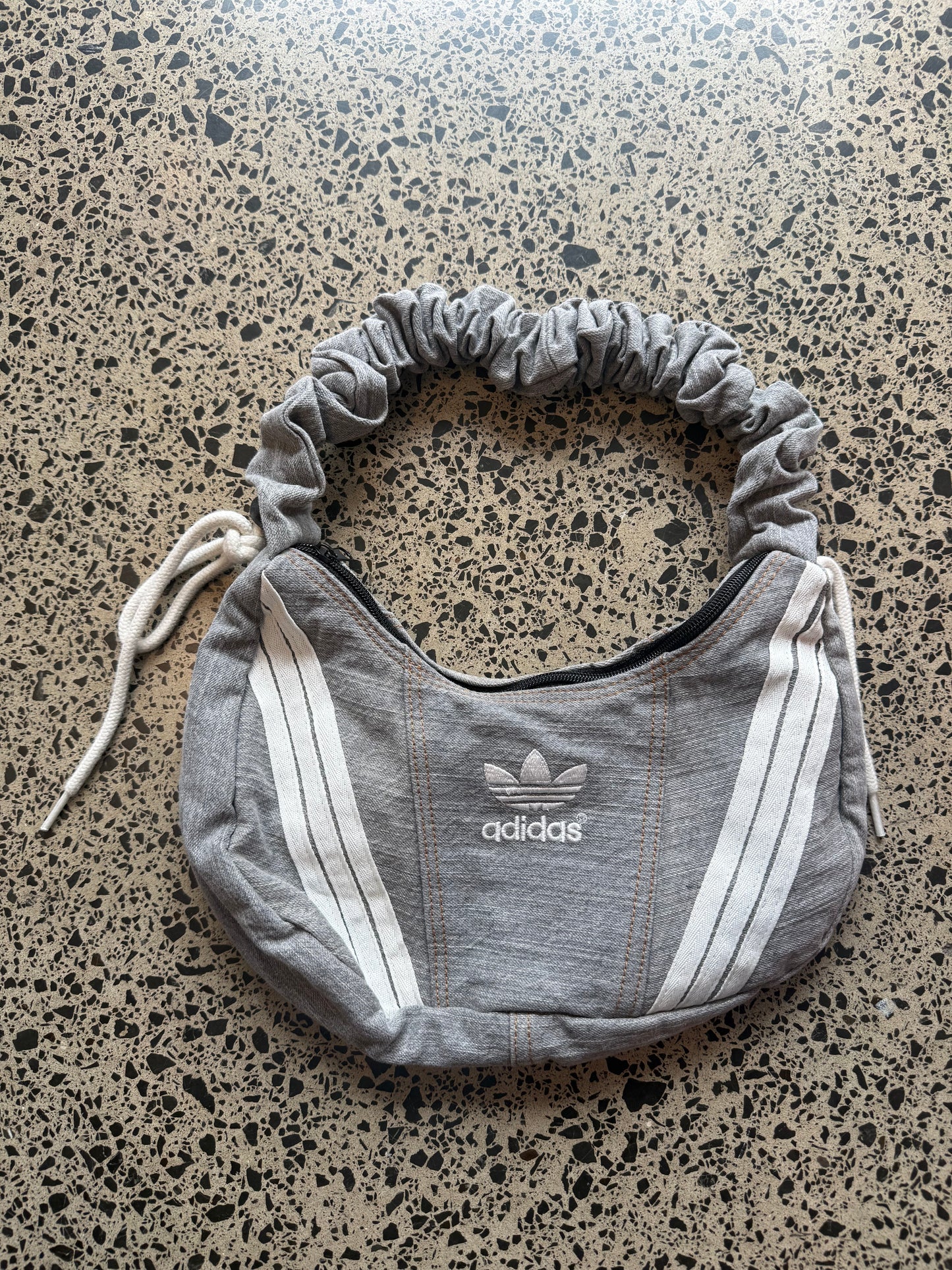 Grey Rework Adidas Handbag