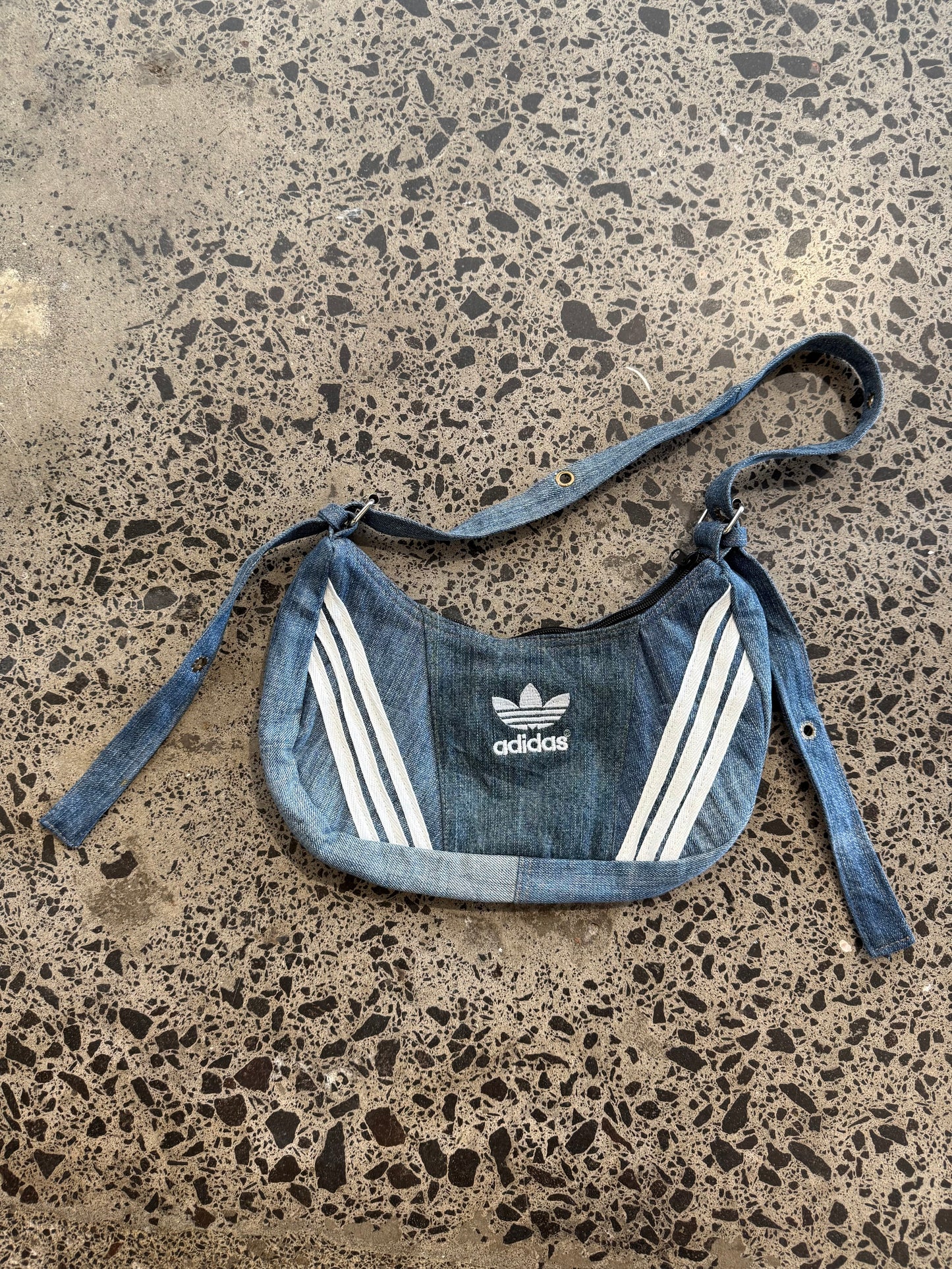 Blue Denim Adidas Rework Handbag