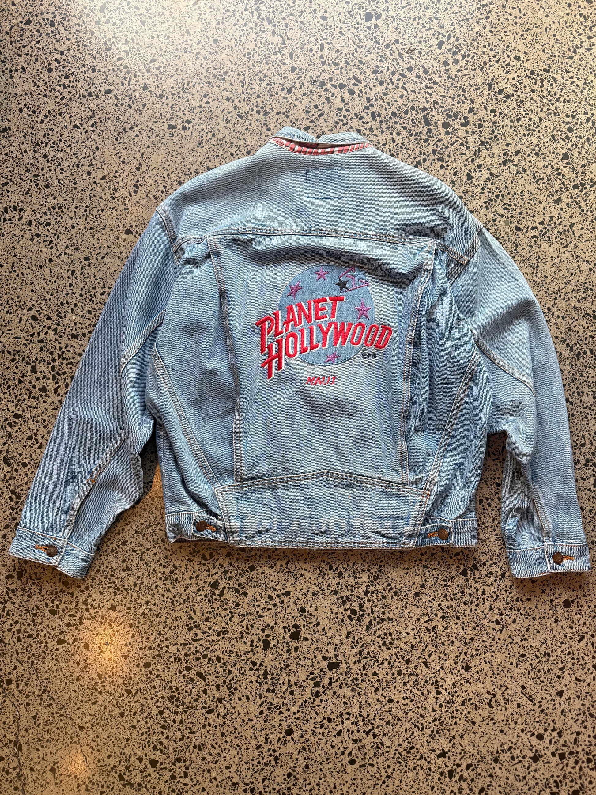 90s Planet Hollywood denim jacket