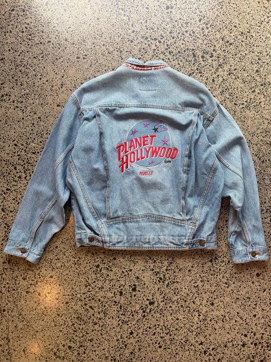 90s Planet Hollywood denim jacket