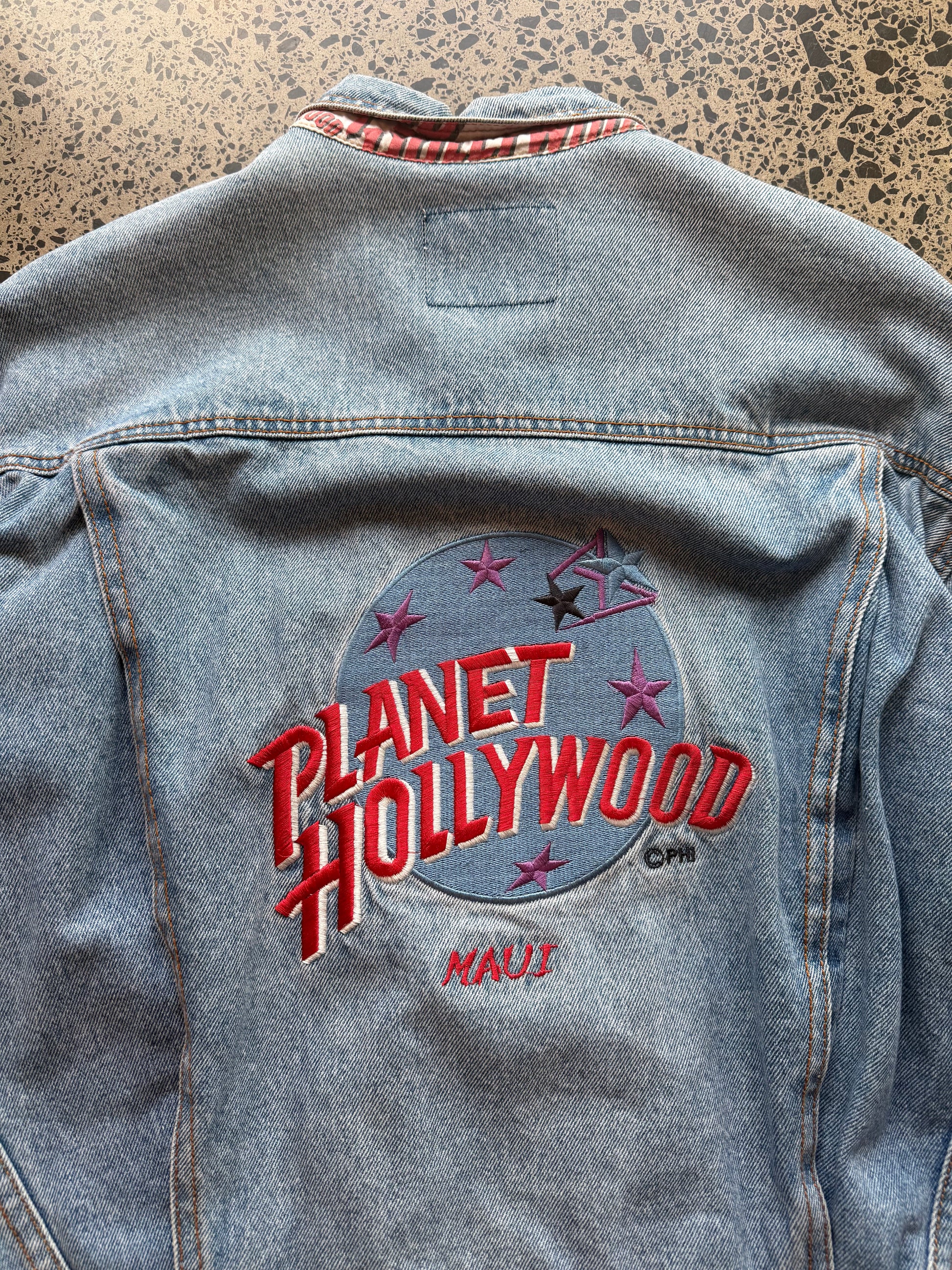90s Planet Hollywood denim jacket