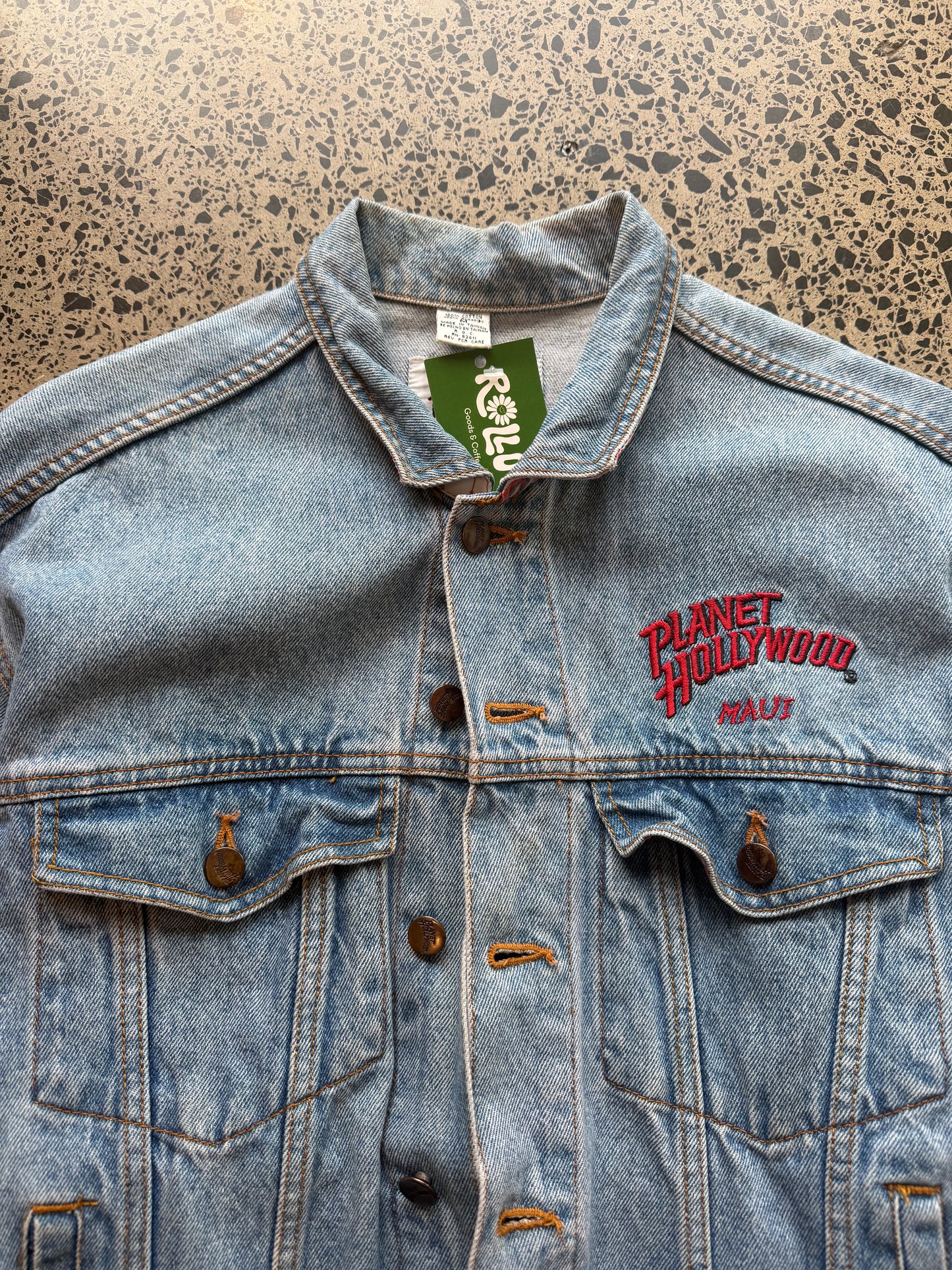 90s Planet Hollywood denim jacket