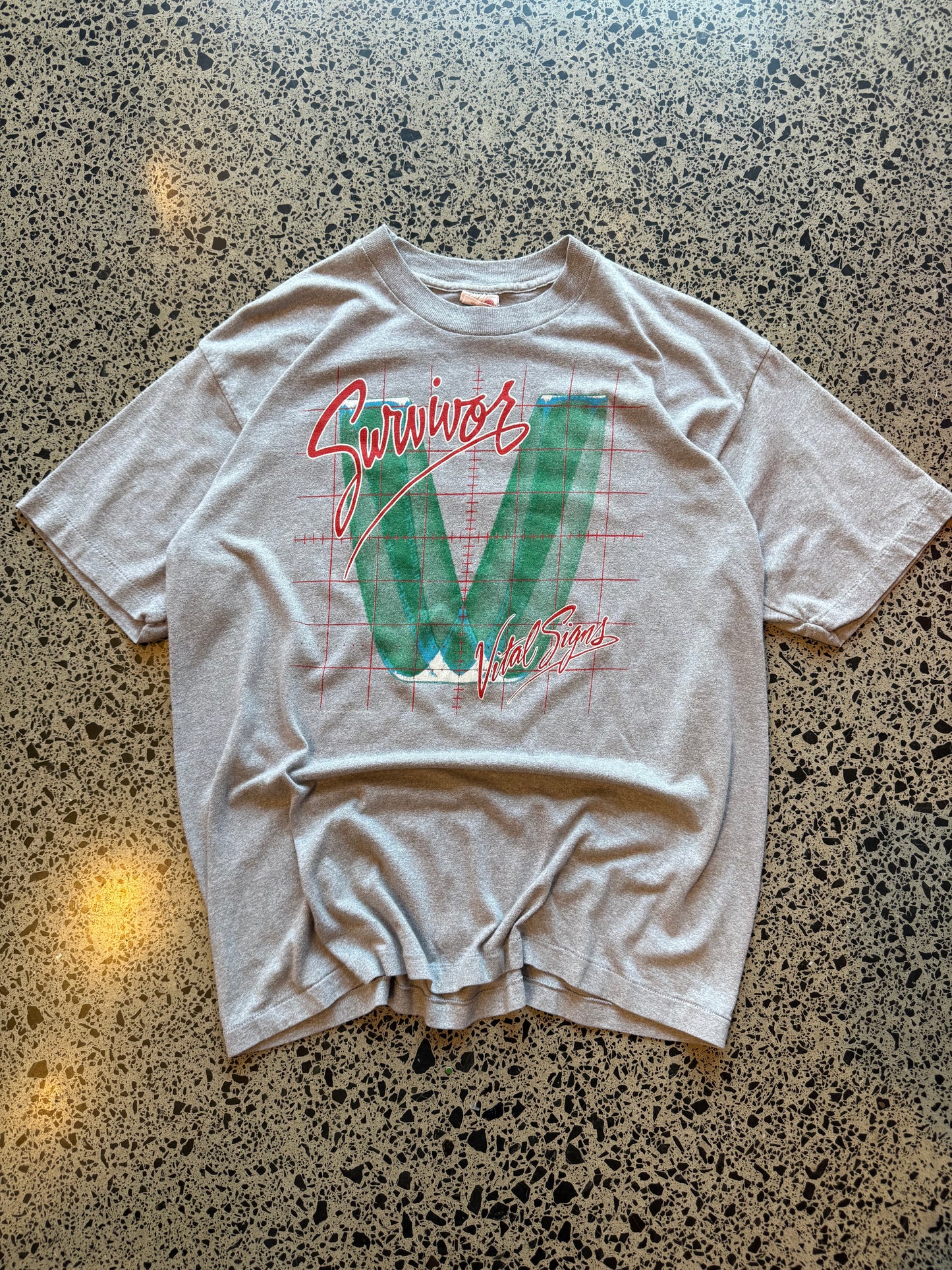 1984 Survivor Vital Signs Tour Tee - L