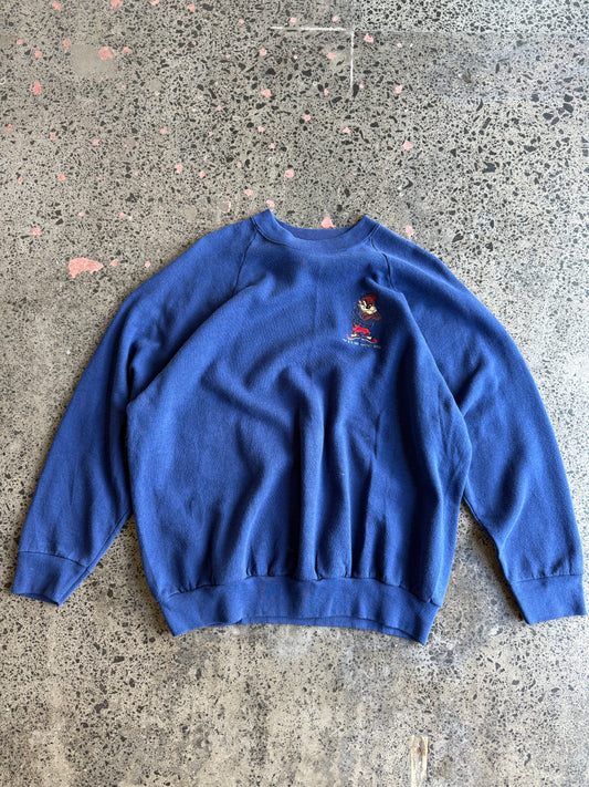 1980's Tasmanian Devil Embroidered Crewneck - 2XL