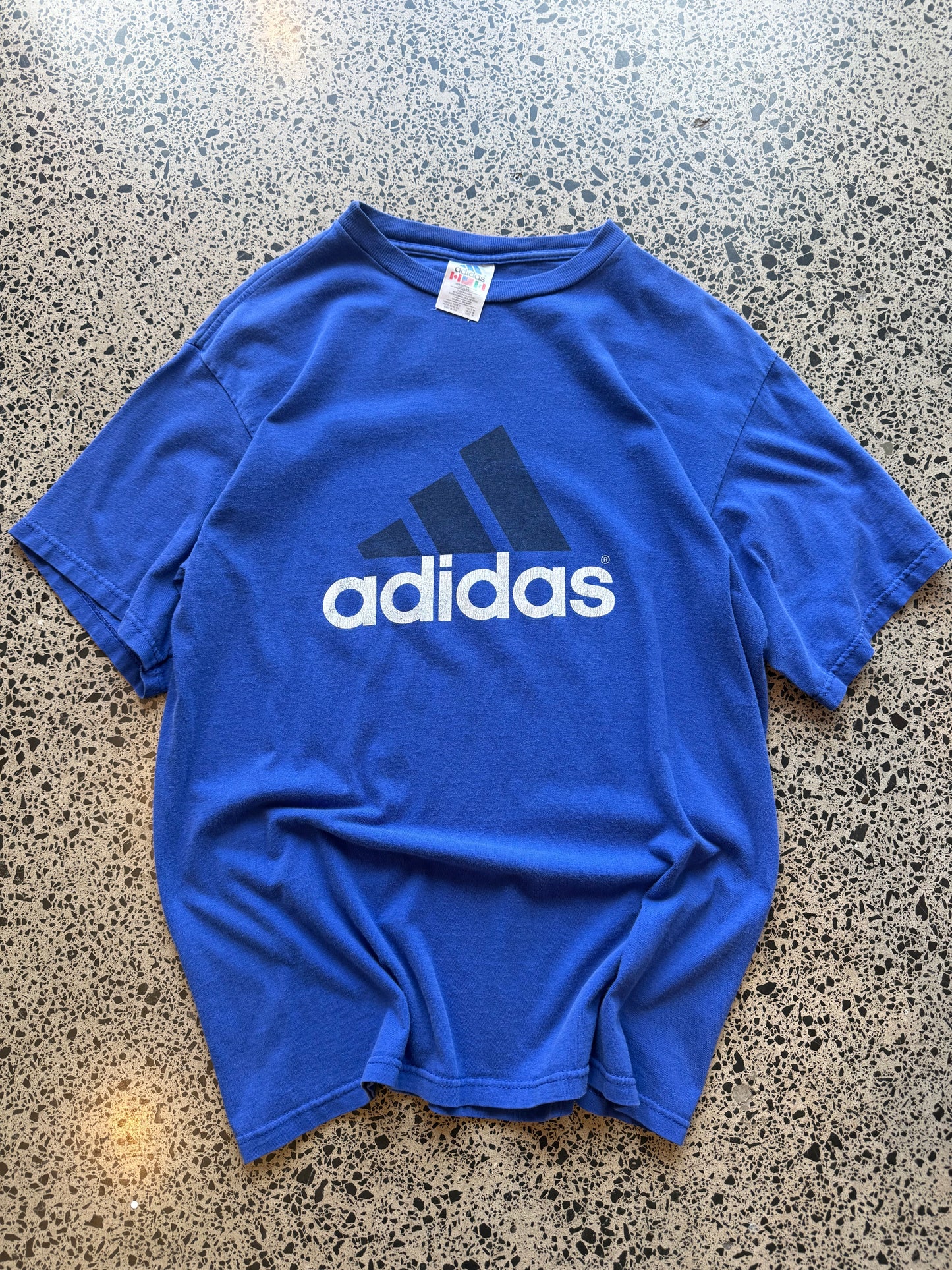 90's Adidas Logo Tee - M