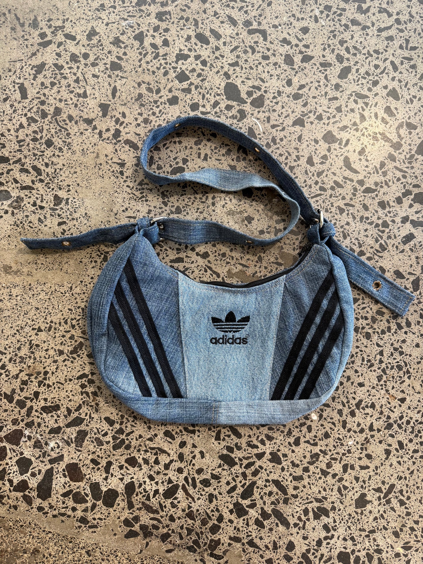 Blue Denim Adidas Rework Handbag