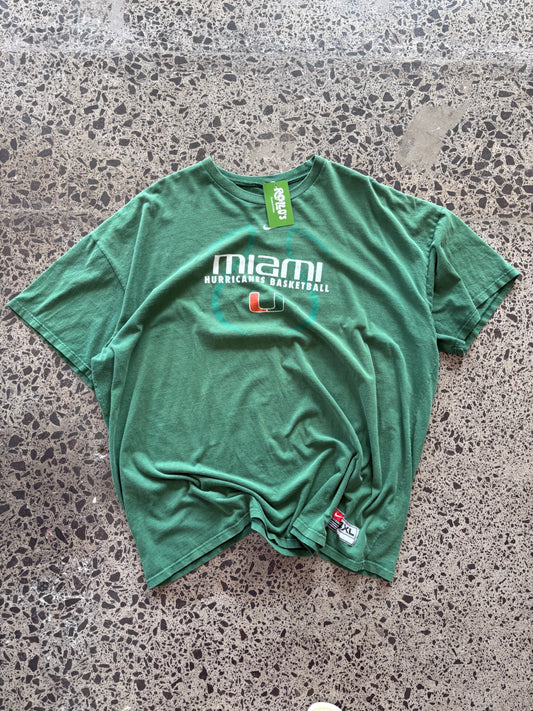 Nike Miami Hurricanes Basketball Tee - 4XL