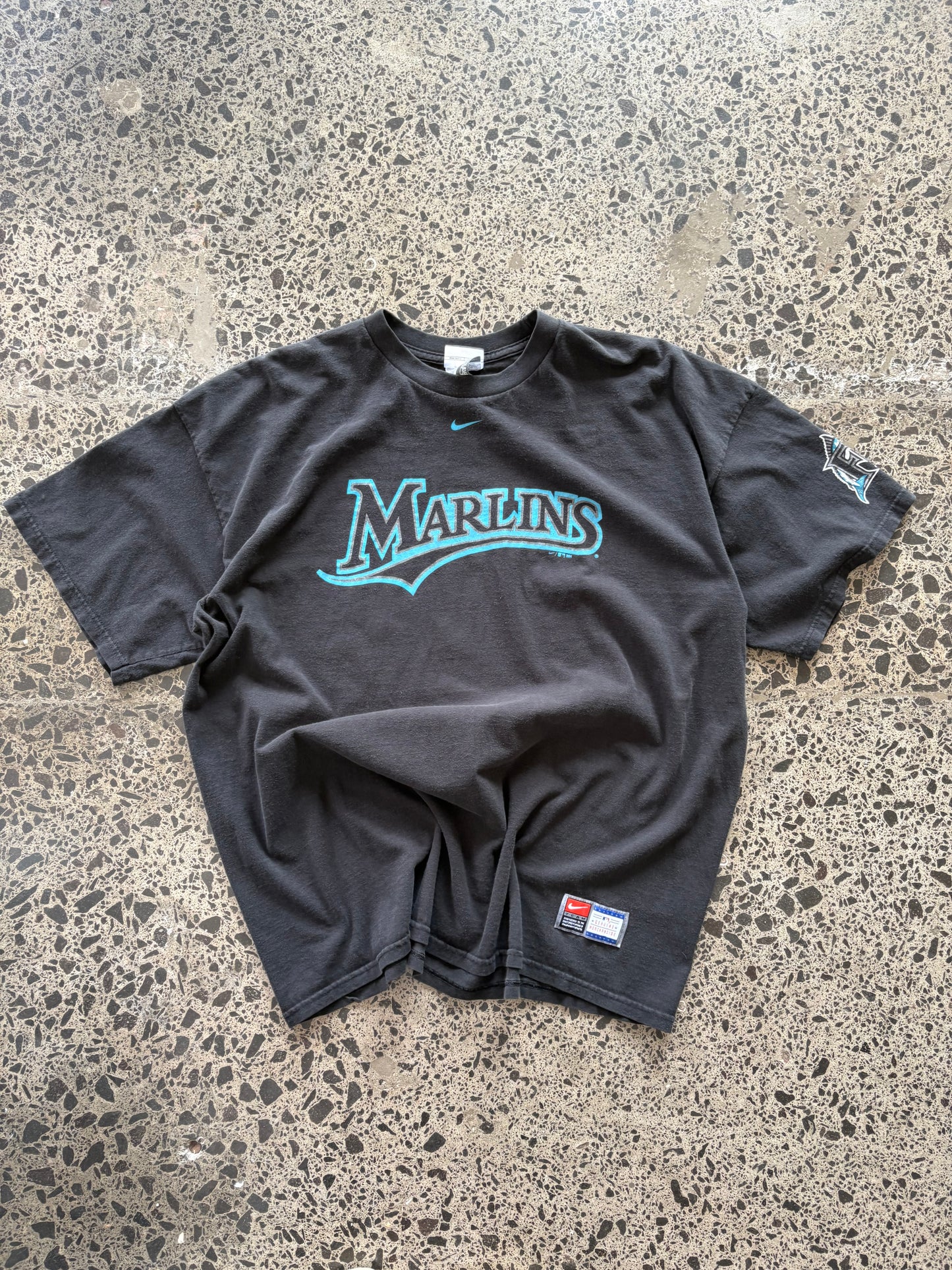 00's Nike Marlins Baseball T-shirt - 2XL