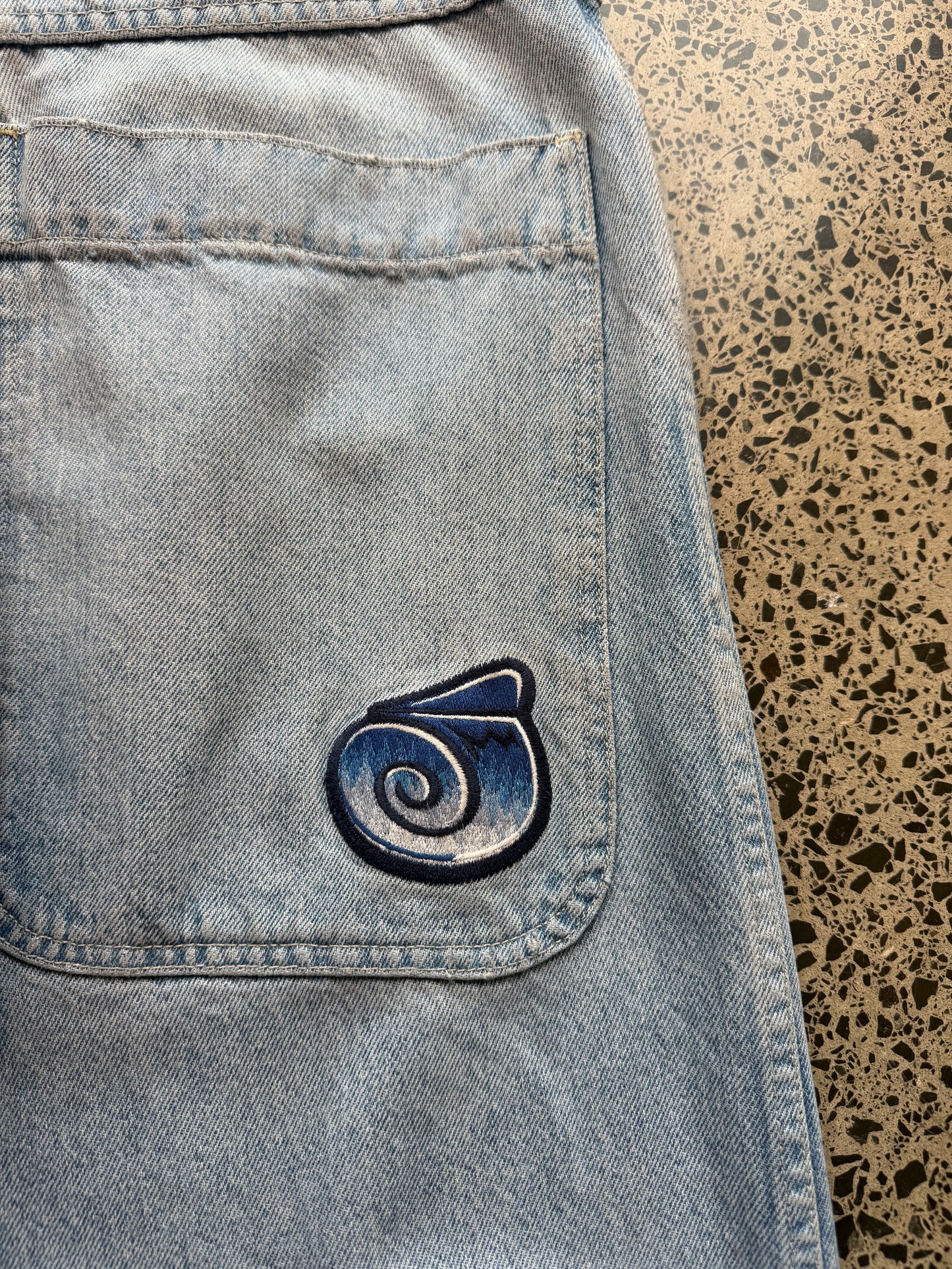 90's JNCO 101 Twin Cannon Light Wash Blue Jeans - 31W