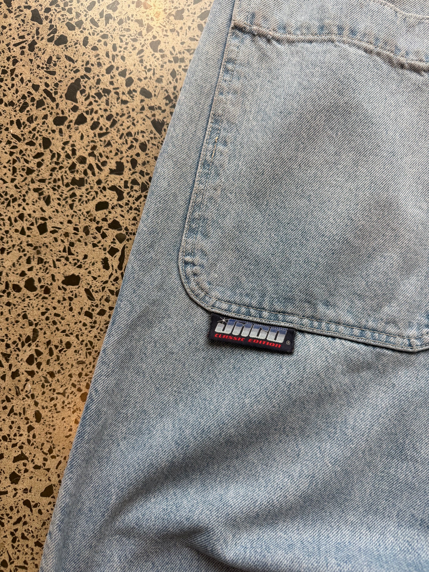 90's JNCO 101 Twin Cannon Light Wash Blue Jeans - 31W