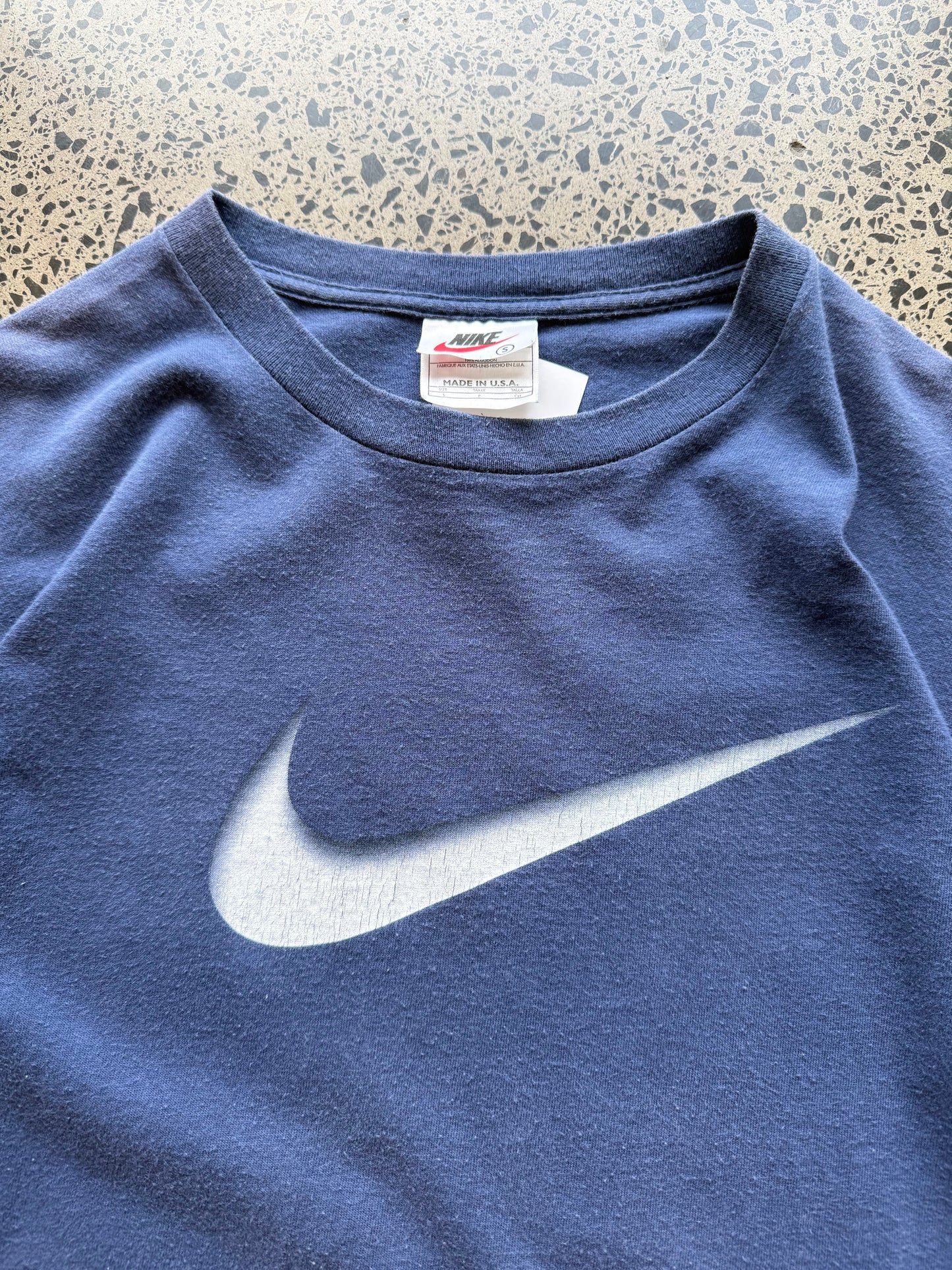 90's Nike Swoosh Logo Tee - S