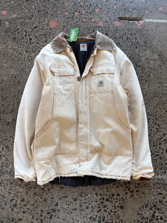 Vintage Cream Carhartt Jacket -  XL