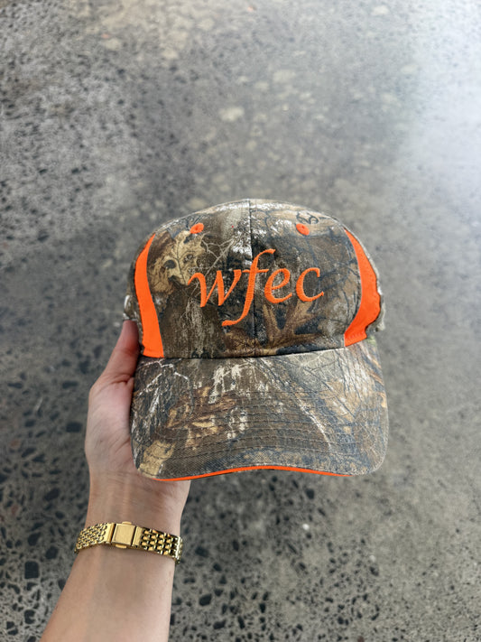 Orange detailed Real Tree Cap