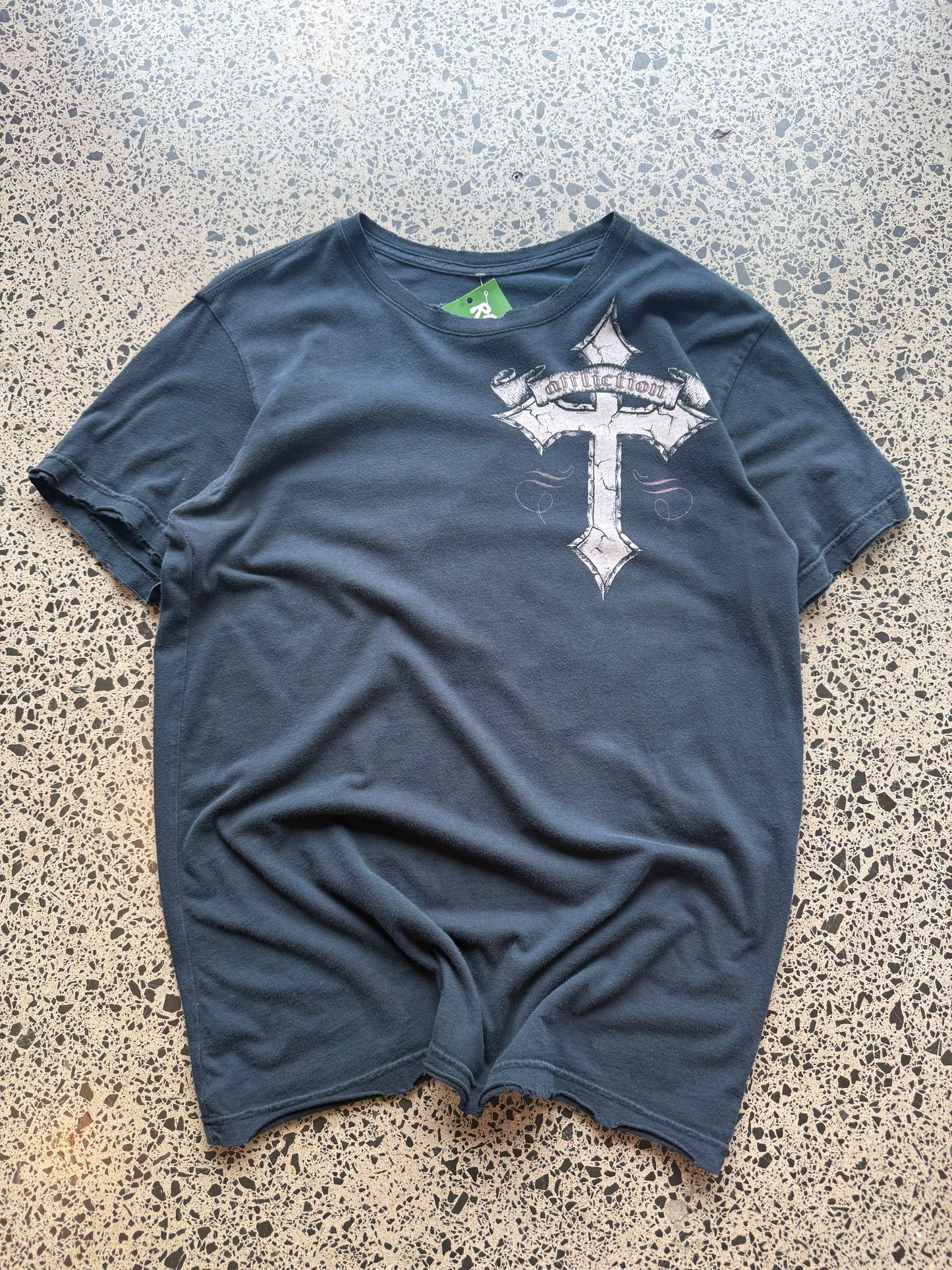 Affliction Skull & Cross Tee - S
